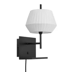 Dicte Wall Lamp with Shade White, E14