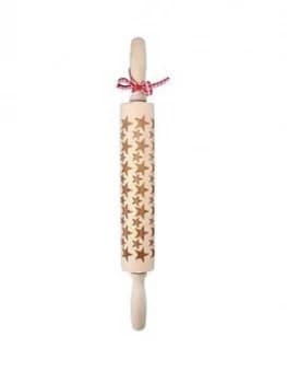 Gisela Graham Star Press Rolling Pin