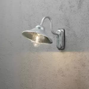 Konstsmide Vega Outdoor Classic Dome Aluminium Down Wall Light, IP44