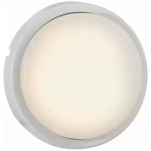 Nordlux Cuba Energy Round LED Outdoor Flush Wall Lamp White, IP54, 3000K