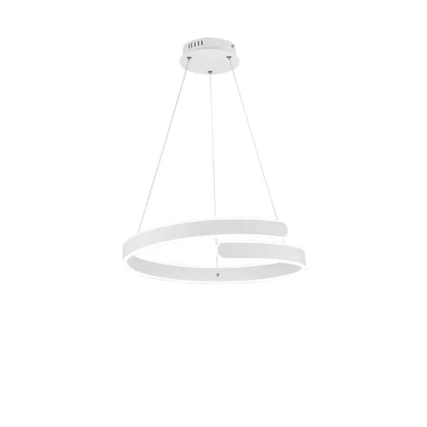 Parma Modern LED Pendant Ceiling Light White Matt 4000K