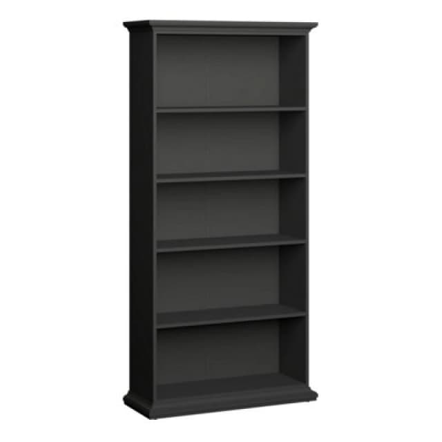 Furniture To Go Paris Tall Bookcase in Matt Grey Grey