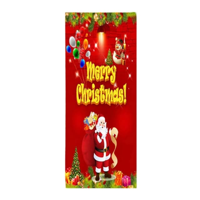 LIFE IDEAS Christmas Digital - Printed Santa Claus Floor Mat Red unisex One Size