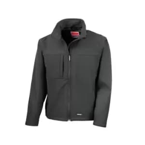 Result Mens Classic Softshell Breathable Jacket (2XL) (Black)