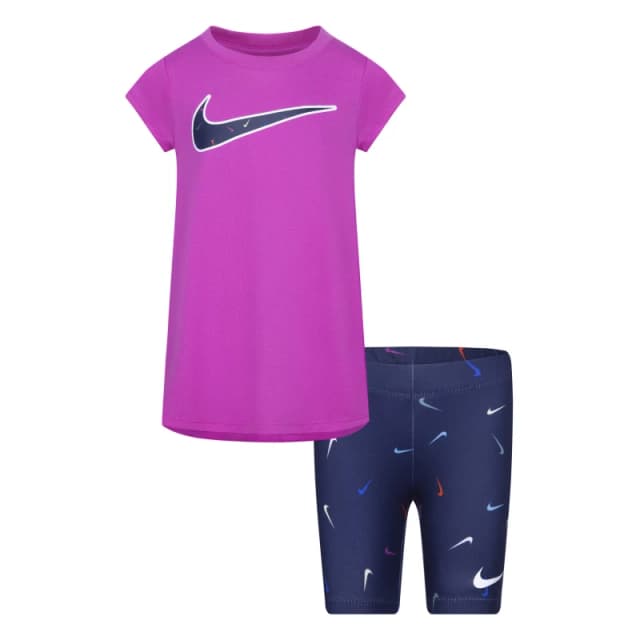 Nike Bike T-Shirt and Shorts Set Infants - Grey Grey 2 - 3 Years