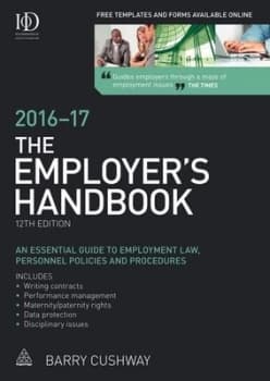 The Employers Handbook 2016-17 by Barry Cushway Book