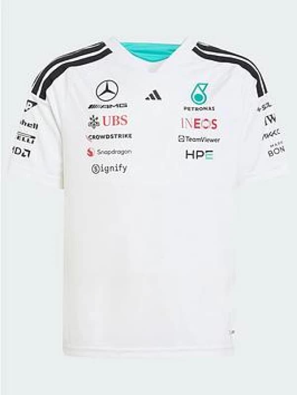 Adidas Mercedes AMG kids jersey Petronas Formula One Team Driver Noir Unisex 11/12 ans KF0165