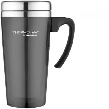 Thermos Transparent Travel Mug - Gun Metal