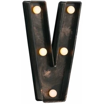 Minisun - Battery Powered Vintage Carnival Bronze Marquee Letters Lights - V