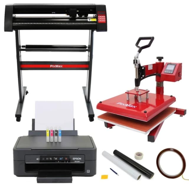 PixMax 38Cm Swing Press, 720mm Vinyl Cutter, Epson Printer & Weeding Kit