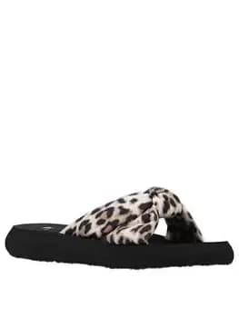 Rocket Dog Slade Flat Sandals, Leopard, Size 4, Women