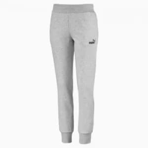 PUMA Essentials Fleece Womens Pants, Light Grey Heather, size X Small, Clothing