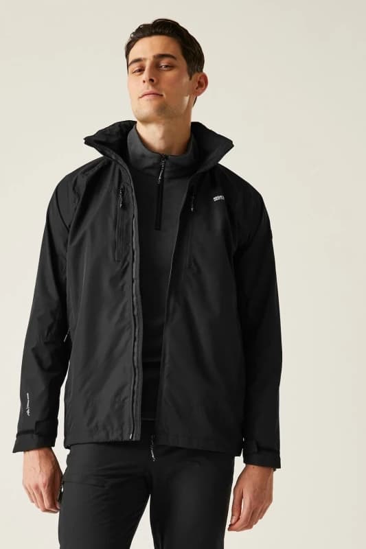 Regatta Regatta Men 'Calderdale VI' Waterproof Shell in Jet Black Size: Small Jet Black S Male 5063516002123