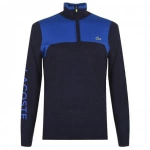 Lacoste Sport Technical Wool Golf Sweater Mens - Navy