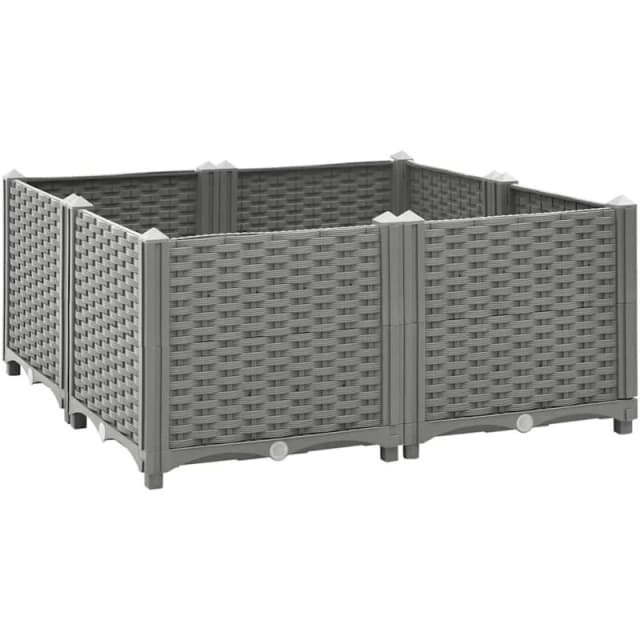 VIDAXL Raised Bed 80x80x38cm Polypropylene Vidaxl 8720845671945