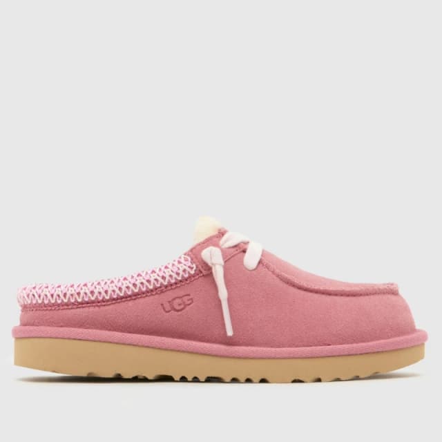 UGG Horizon Pink Tasman Mule Girls Junior Slippers Horizon Pink UK 1 (EU 33½)