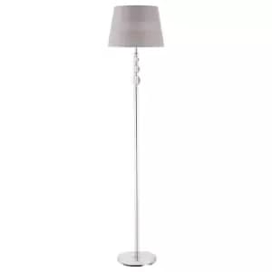 Homcom Standing Lamp With Hollow Out Fabric Shade