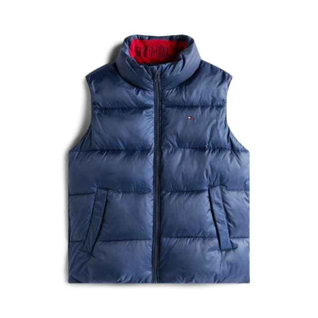 Tommy Hilfiger Kids Padded Quilted Gilet Night Navy C1G male 14Y