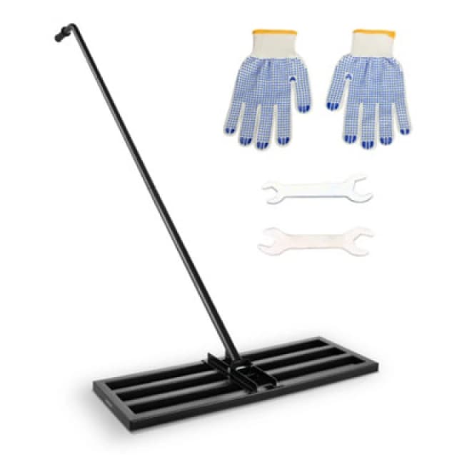 Vonhaus Lawn Levelling Rake 2M, Leveller For Grass, Gardens, Farm Land, Golf Courses & More, Mix Soil/fertilizes, Break Up Sand