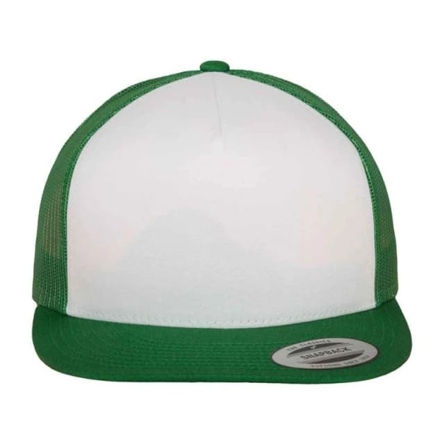 Flexfit Flexfit Men Contrast Trucker Cap in Green Green One Size Male 5063425912865