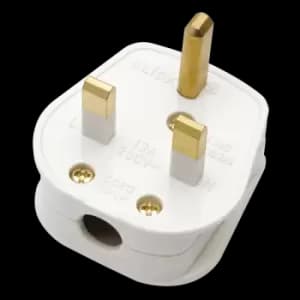 Click Scolmore Mode 13A Fused Plug Socket Polar White - PA380WH