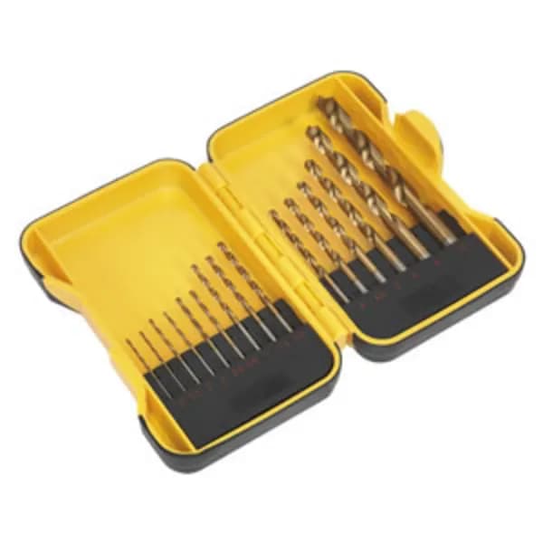 Genuine SEALEY S01087 HSS Roll Forged Drill Bit Set 15pc