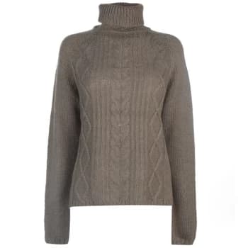 Label Lab Label Chunky Cable Knit Jumper Ladies - Mink