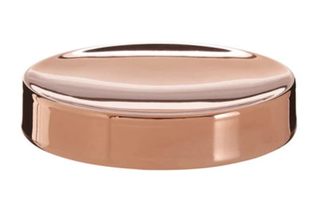 Premier Housewares Clara Rose Gold Soap Dish, Reflective Rose Gold Finish Gold