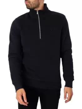 Vintage Logo EMB Henley Sweatshirt