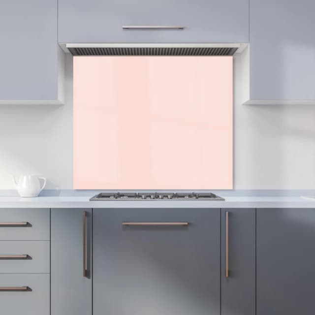 Warren Reed - Designer Dusty Pink Kitchen Splashback Size: 600mm x 750mm Pink Unisex 600mm x 750mm