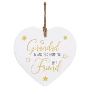 Golden Sentiments Heart Grandad