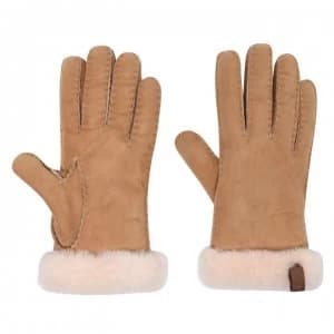 Ugg Shorty Trim Gloves - Chestnut CHE