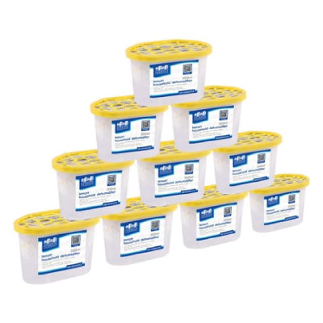 Harbour Housewares Interior Dehumidifiers - 500Ml - Vanilla - 10X Anti-Mould Condensation Absorber Moisture Trap Air Freshener
