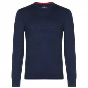 Howick Merino V Neck Jumper - Navy