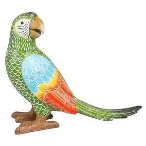 Emerald Macaw Parrot Ornament