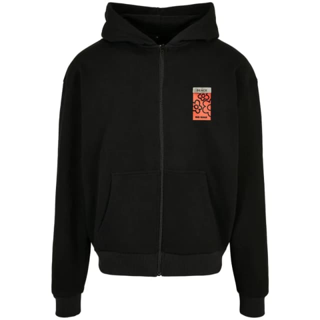 Mister Tee Peace Oversize Fullzip Hoody Black L