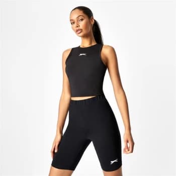 Slazenger x Sophia & Cinzia Crop Top - Black