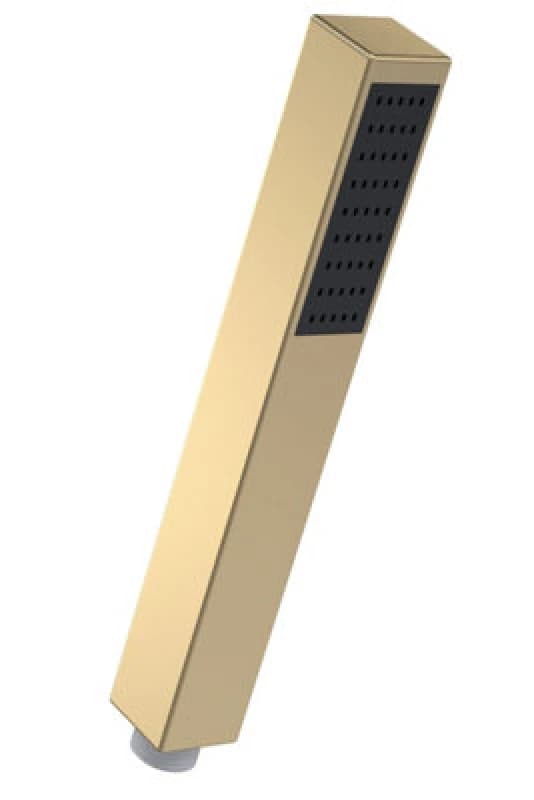 Balterley Minimalist Square Single Function Shower Handset Brushed Brass Bronze