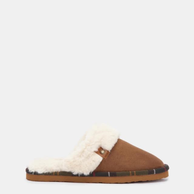 Barbour Claudia Mule Slippers Brown female 4 (37)