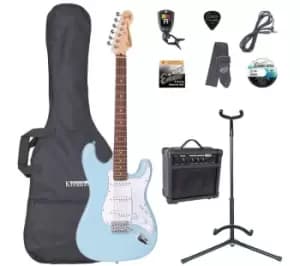 ENCORE Blaster Series E6 Electric Guitar Bundle - Blue