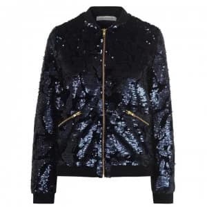 Sofie Schnoor Sequin Bomber Jacket - 5059 - Dk Blue