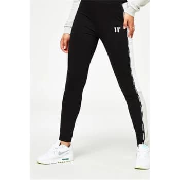 11 Degrees Womens Tape Cut and Sew Leggings - Black