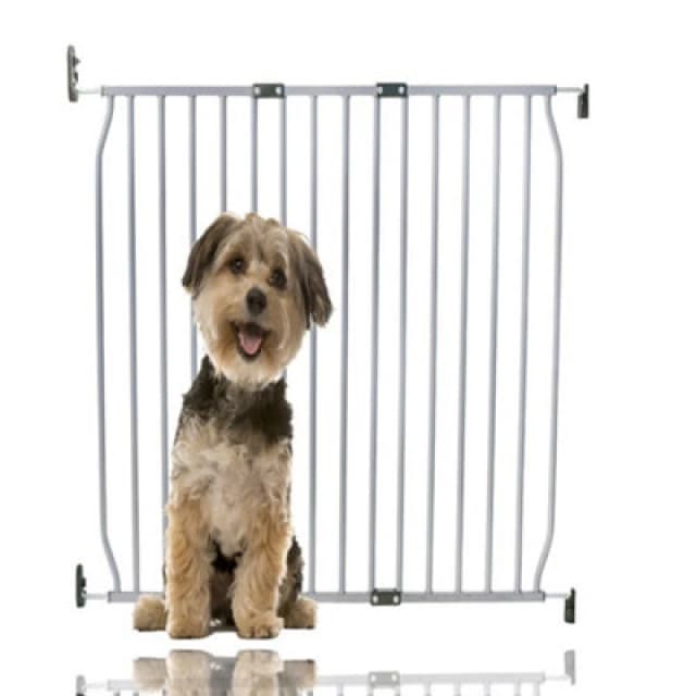 Bettacare Eco Screw Fit Pet Gate, Grey, 90Cm - 100Cm, Screw Fitted Dog Gate, Safety Gate For Puppy