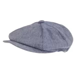 Tom Franks Mens Baker Boy Summer Hat (M/L) (Blue Marl)