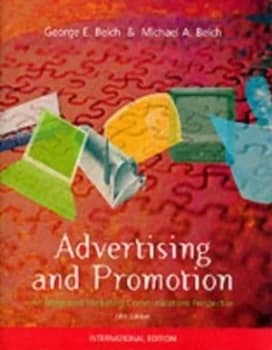Advertising and Promotion by George E Belch and Michael a Belch Paperback