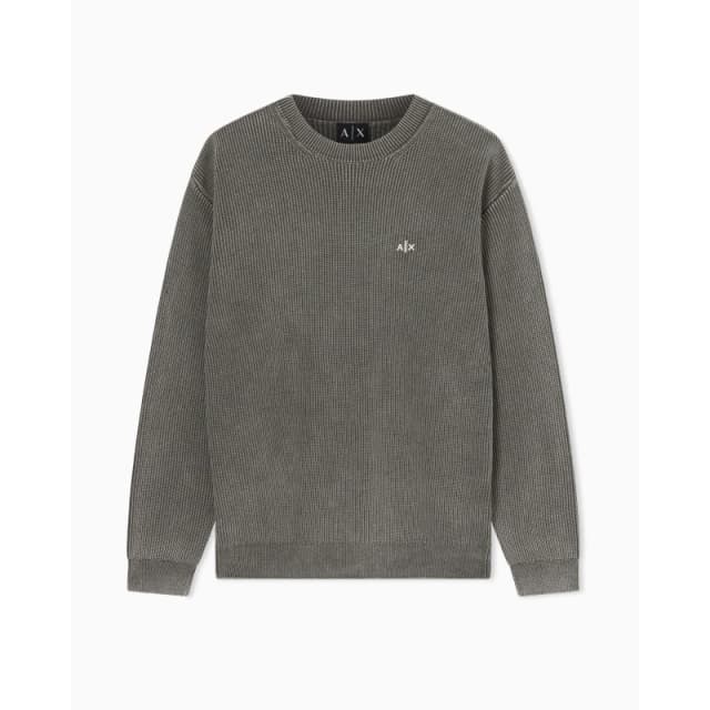 Armani Exchange Mens Pullover Crew Sweatshirt Chimera Khaki male M