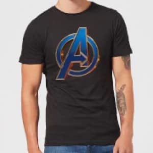 Avengers Endgame Heroic Logo Mens T-Shirt - Black