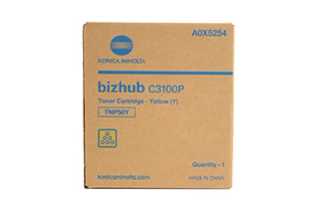 Konica Minolta A0X5254/TNP-50Y Toner yellow. 5K pages for KM Bizhub C