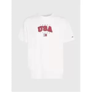 Tommy Jeans Tjm Clsc Modern Sport Usa Tee - White
