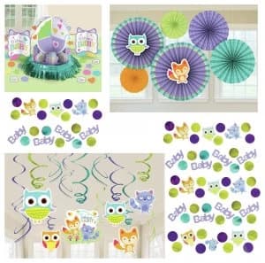 Baby Shower Woodland Decorating Accessory Pack.